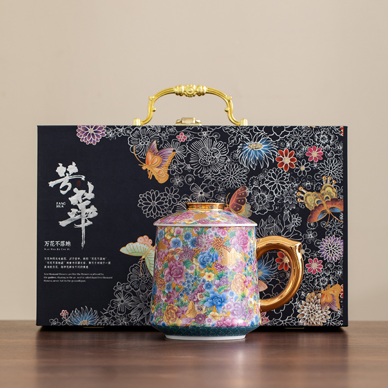 琺瑯彩陶瓷馬克杯