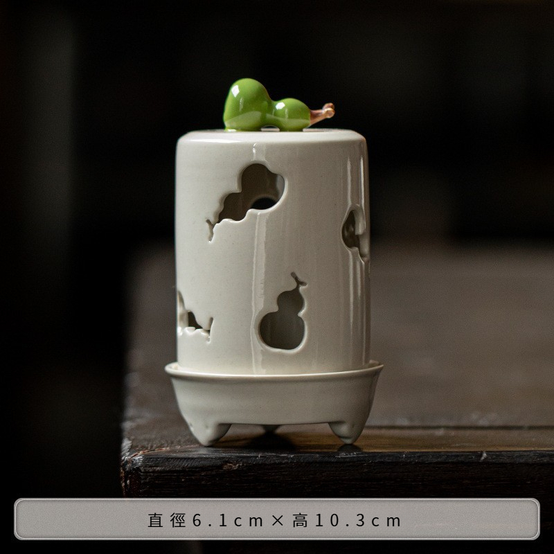 萌貓草木灰仿宋小香爐