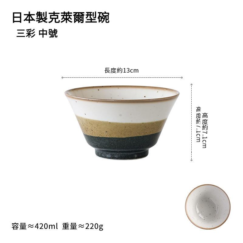 日式復古釉下彩米飯碗拉麵碗
