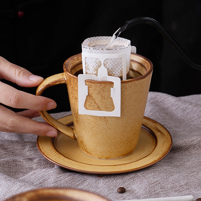 岩泥山粗陶復古風咖啡杯