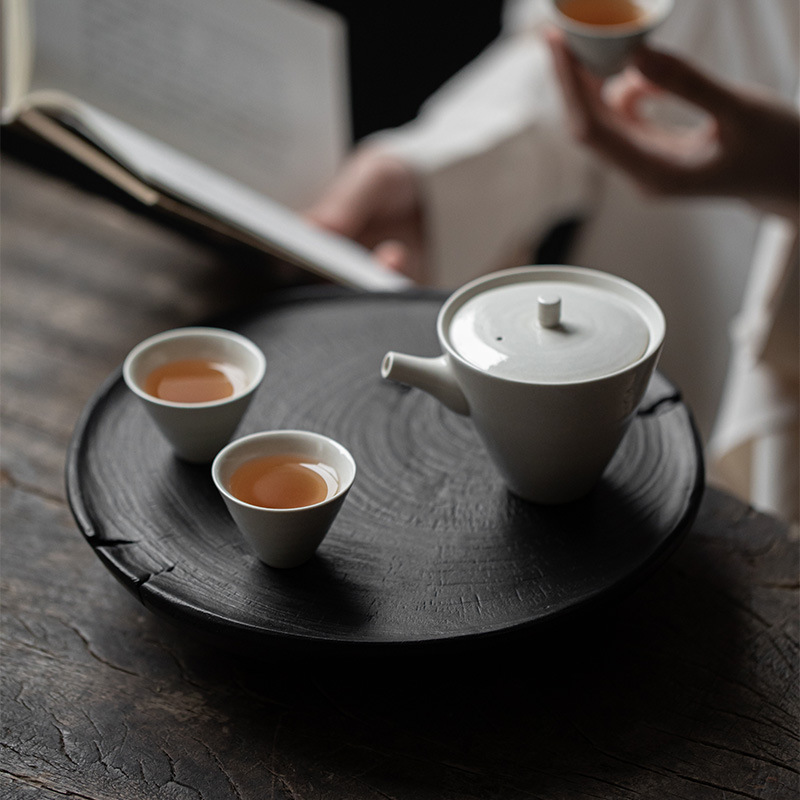 草木山澤灰手抓壺