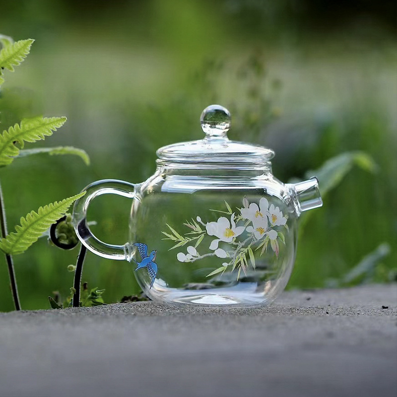 春歸過濾一體玻璃泡茶壺