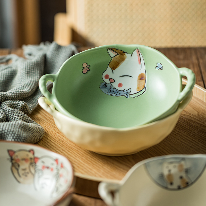 日式和風雙耳石鍋碗