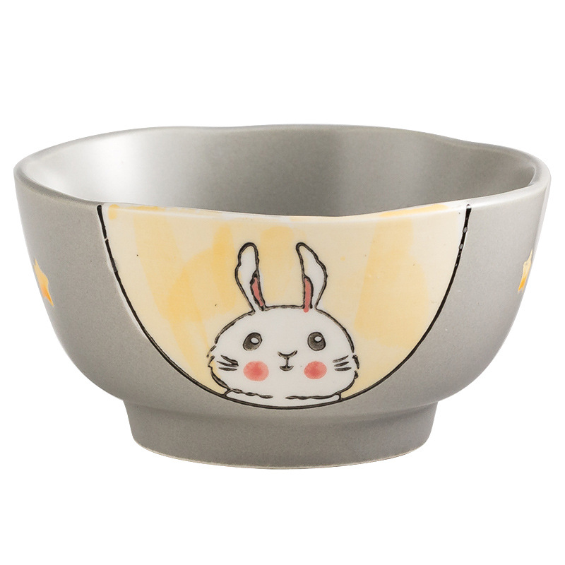 4.5英吋日式卡通動物米飯碗