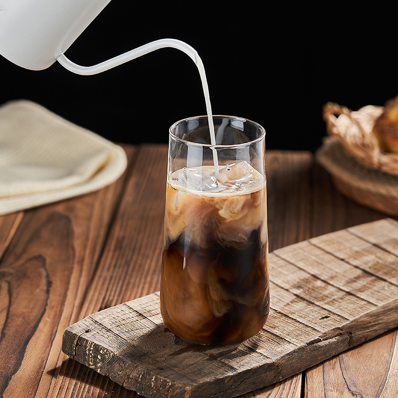 簡約敞口玻璃咖啡杯