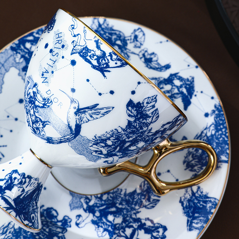 復古英式骨瓷咖啡杯碟套裝