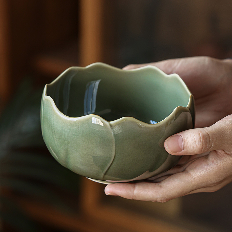 越窯青瓷茶洗陶瓷茶渣缸