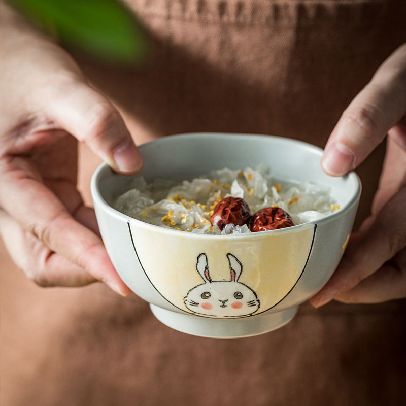 4.5英吋日式卡通動物米飯碗