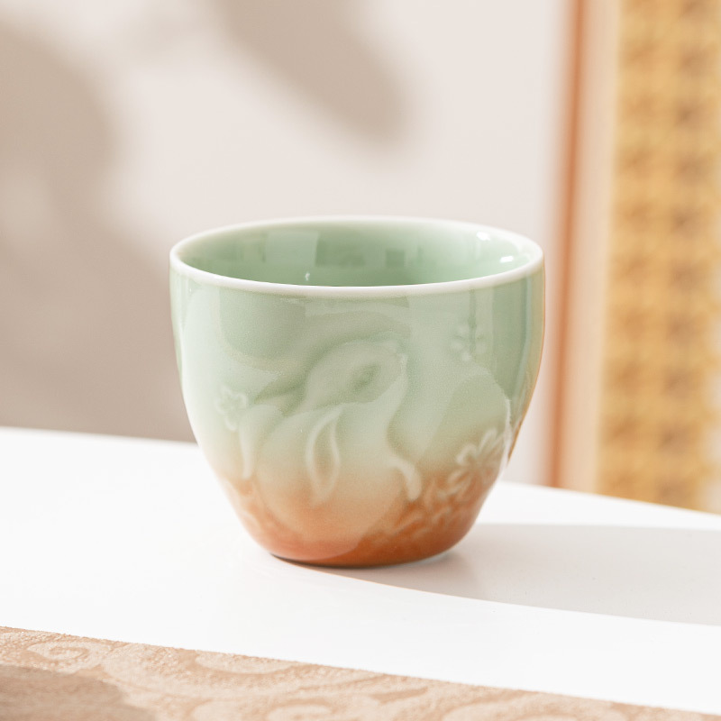 櫻花月兔浮雕主人杯