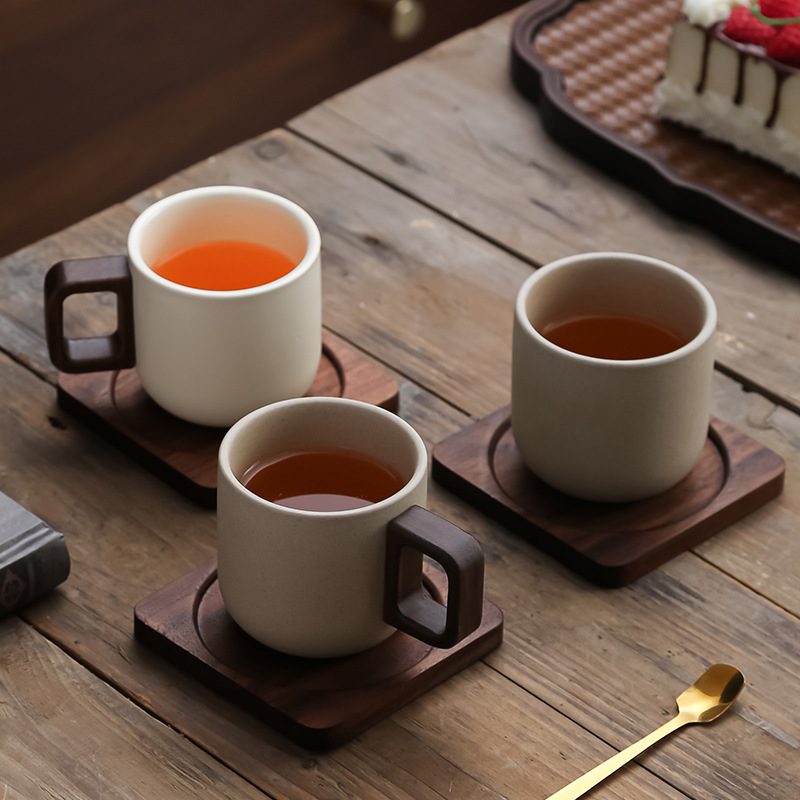 粗陶拿鐵啞光陶瓷咖啡杯