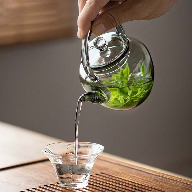 提梁透亮茶壺