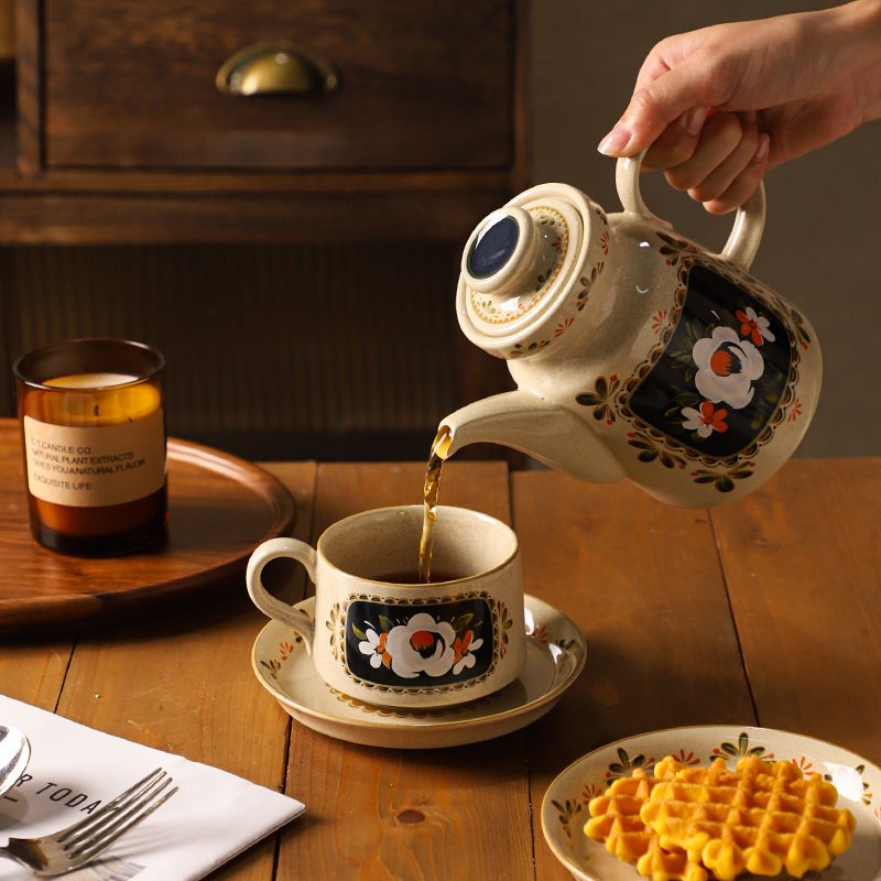 山茶花茶壺禮盒套裝