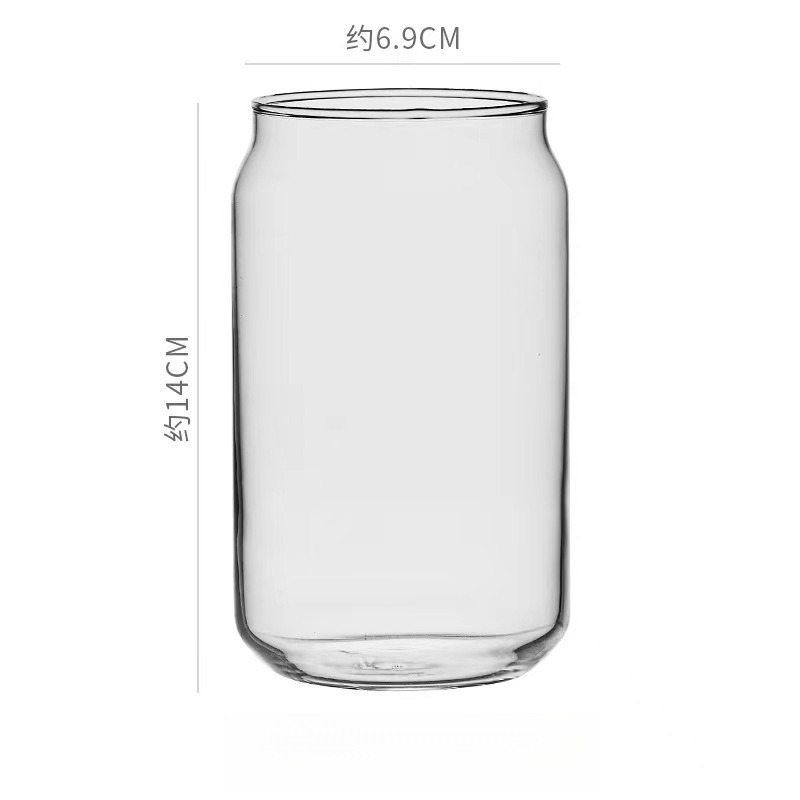 日式反口卷邊玻璃咖啡杯