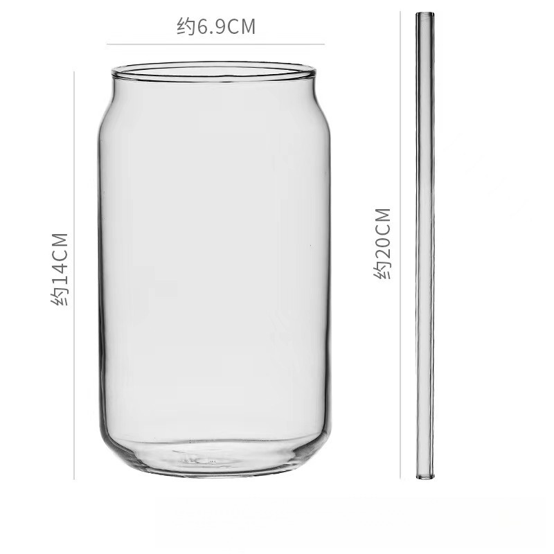 日式反口卷邊玻璃咖啡杯