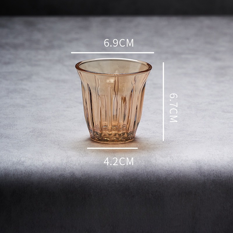 彩繪咖啡玻璃杯