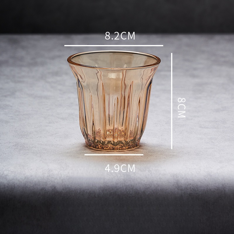 彩繪咖啡玻璃杯