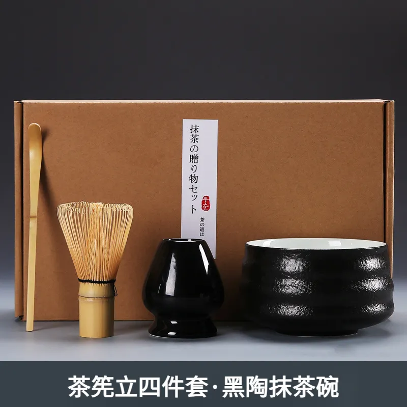 日式茶筅抹茶刷百本立茶筅立組合