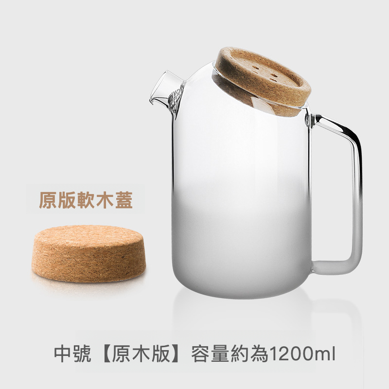 日系軟木紐扣木塞耐高溫玻璃壺
