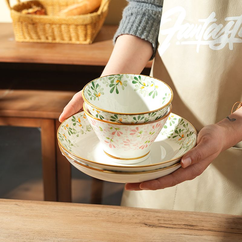 日式陶瓷網紅創意碗盤組合套裝