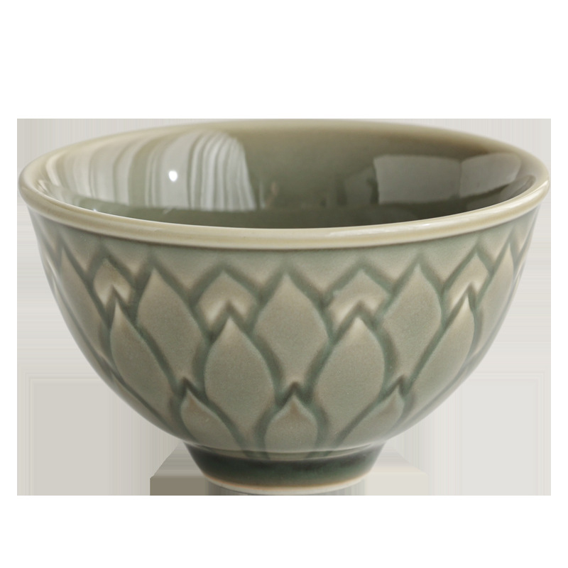 越窯青瓷圓足茶杯主人杯