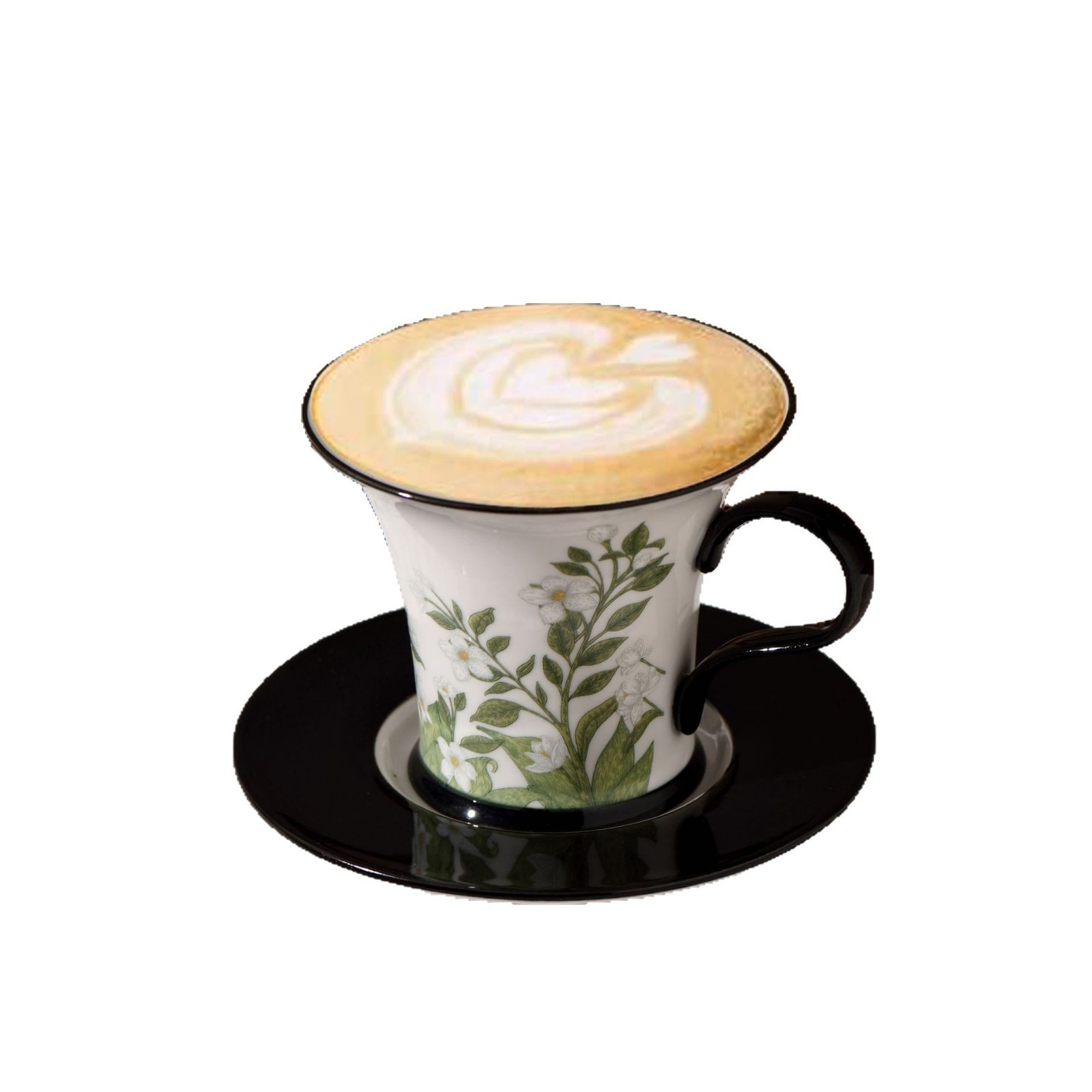 茉莉花咖啡杯絲帶禮盒裝