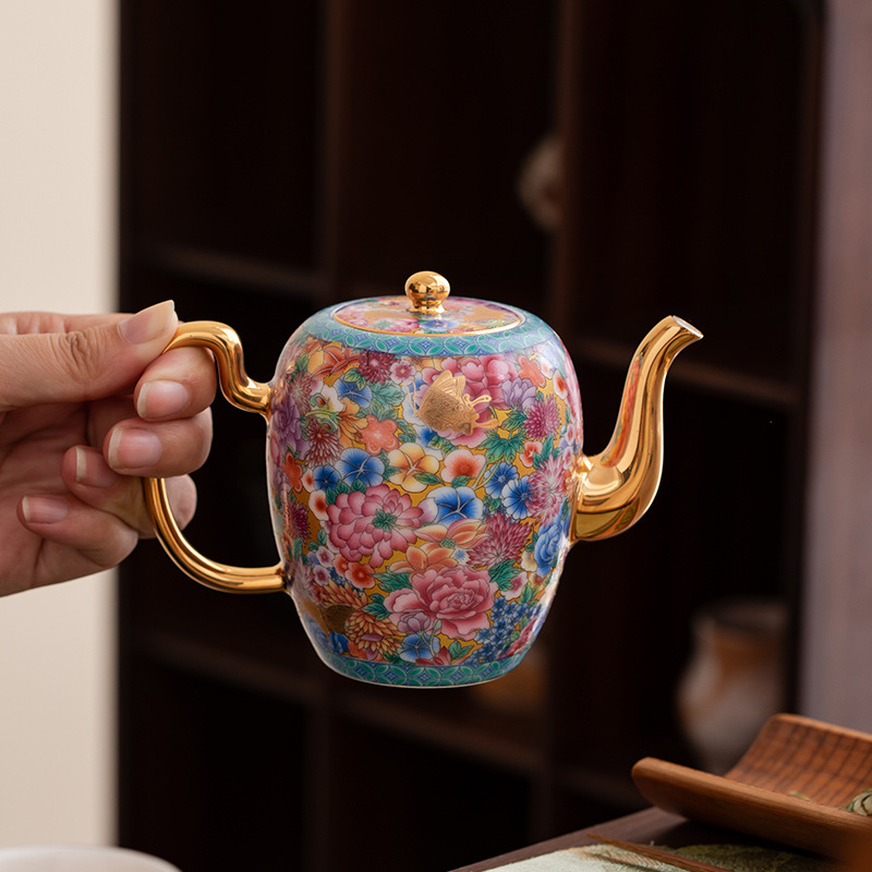 琺瑯彩陶瓷瓊玉壺