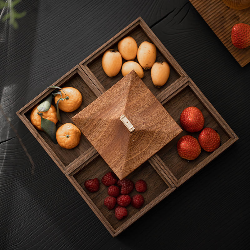 黑胡桃木手提盒