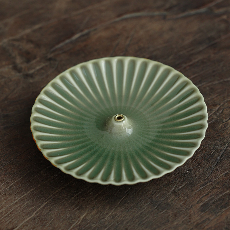 越窯青瓷線香香插香座