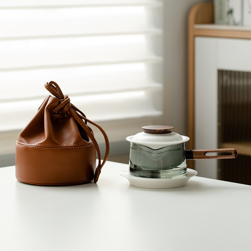 日式玻璃茶咖快客杯