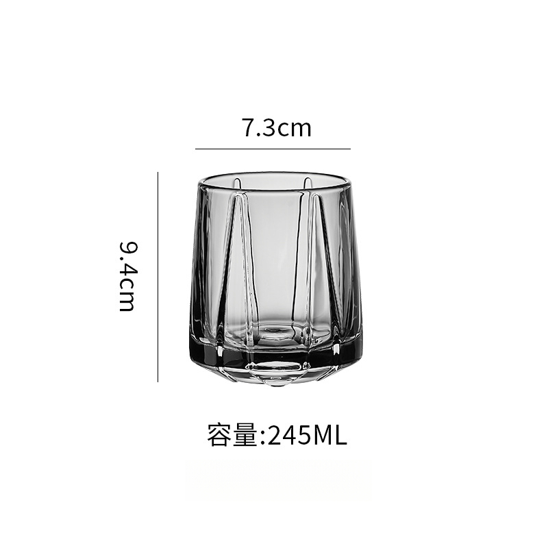 日式劍紋水晶玻璃杯