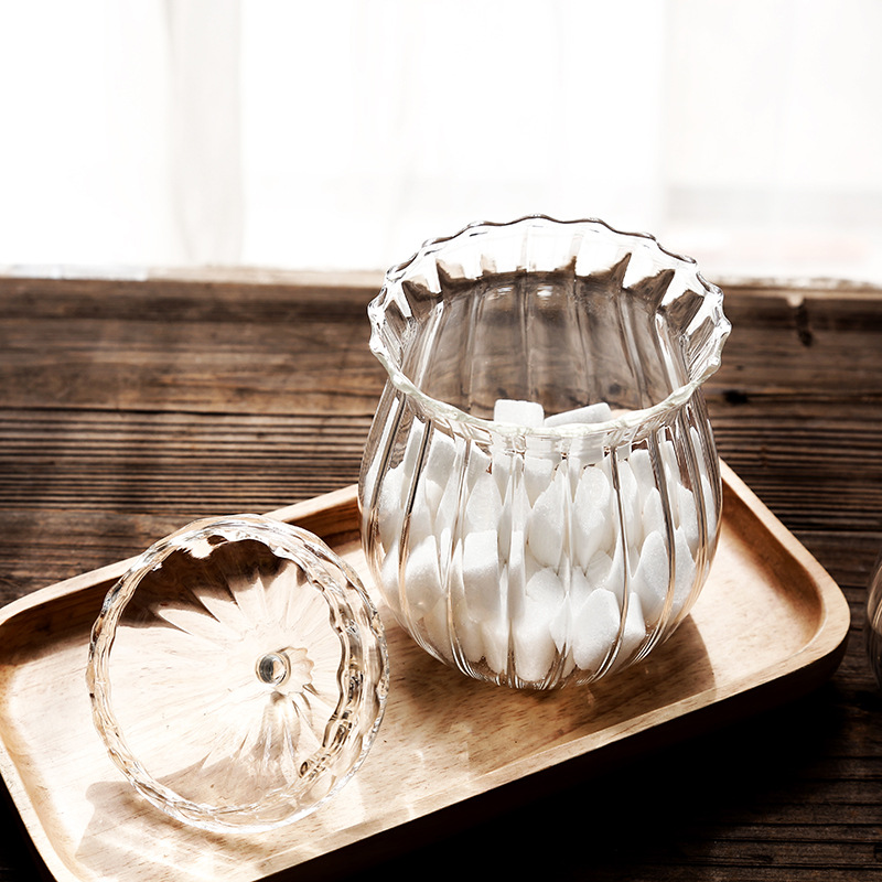 歐式透明方糖罐密封儲蓄罐