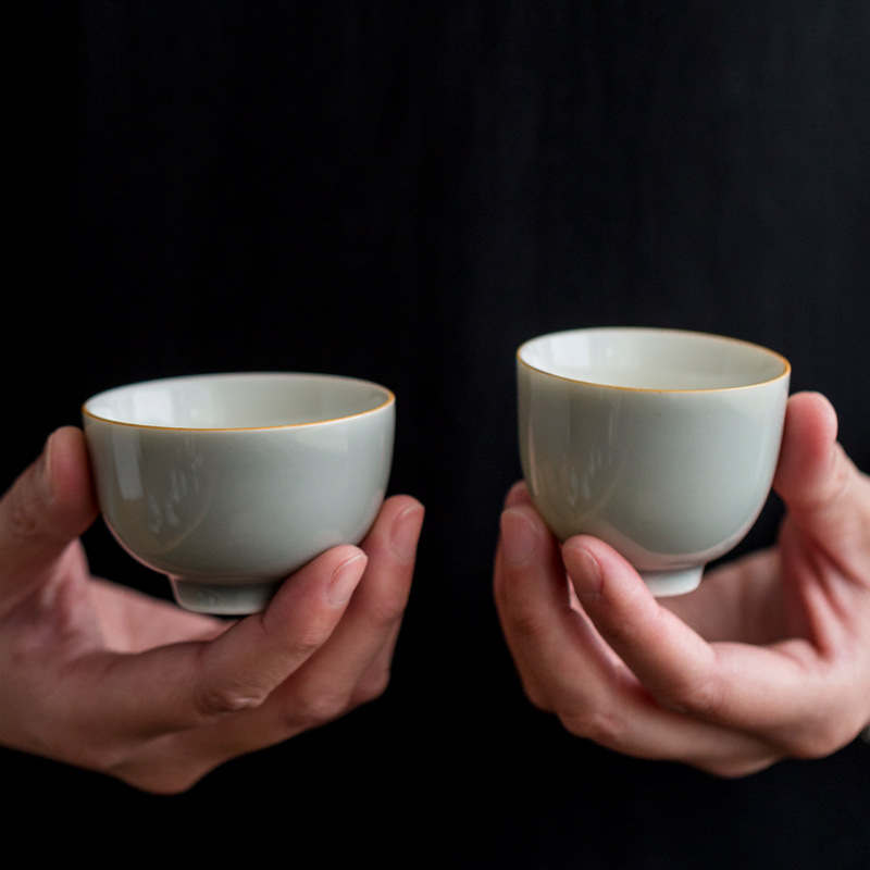 日式冰灰釉茶杯