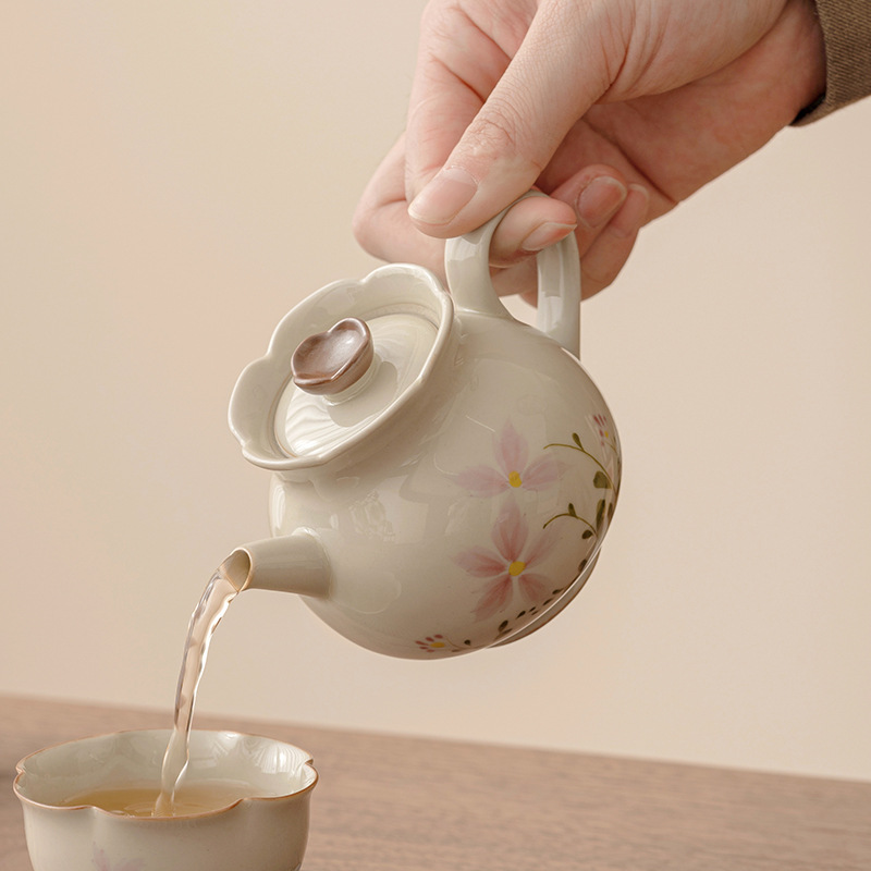 草木灰小雛菊茶壺