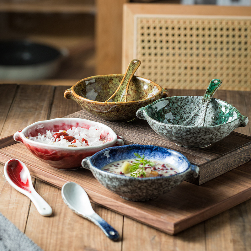 日式陶瓷雙耳碗