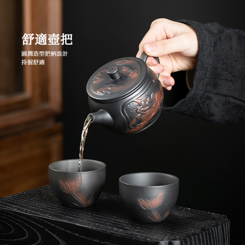 紫陶神龍鐘德壺