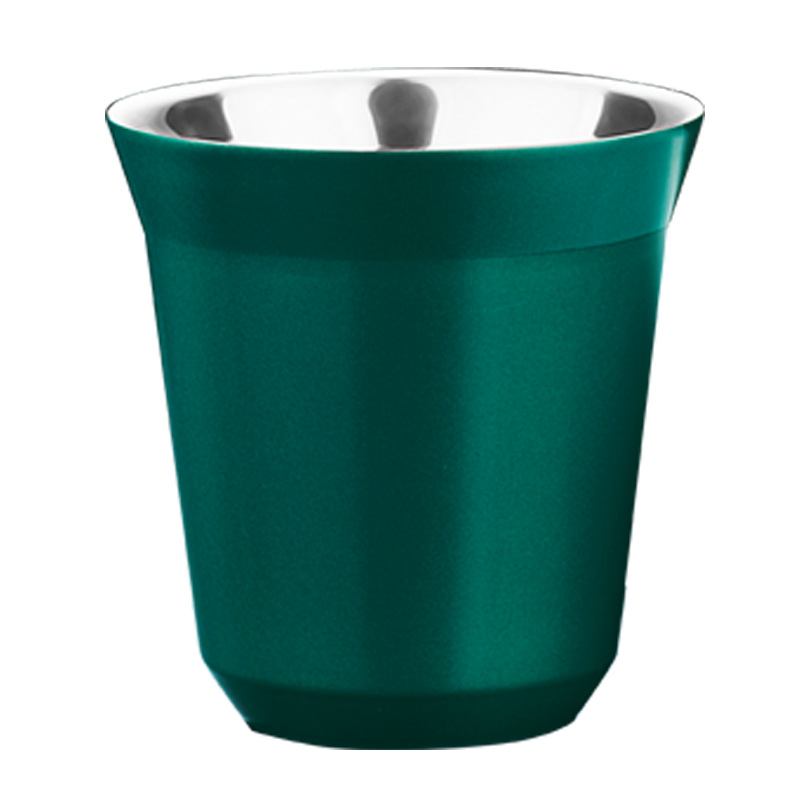 不鏽鋼雙層膠囊咖啡杯