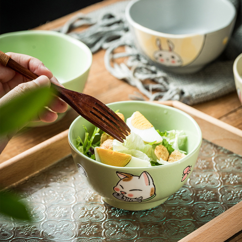 4.5英吋日式卡通動物米飯碗