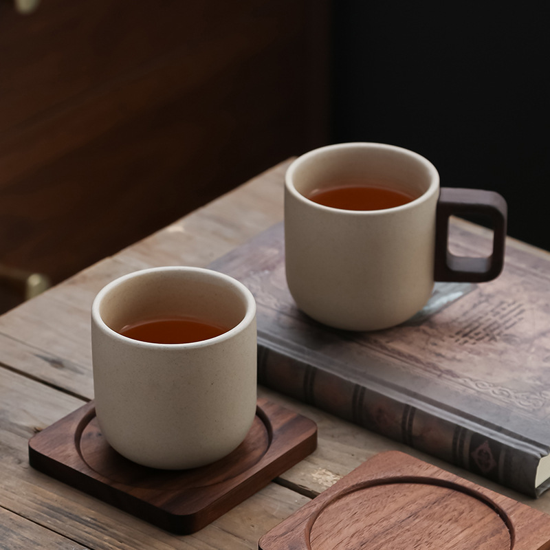 粗陶拿鐵啞光陶瓷咖啡杯