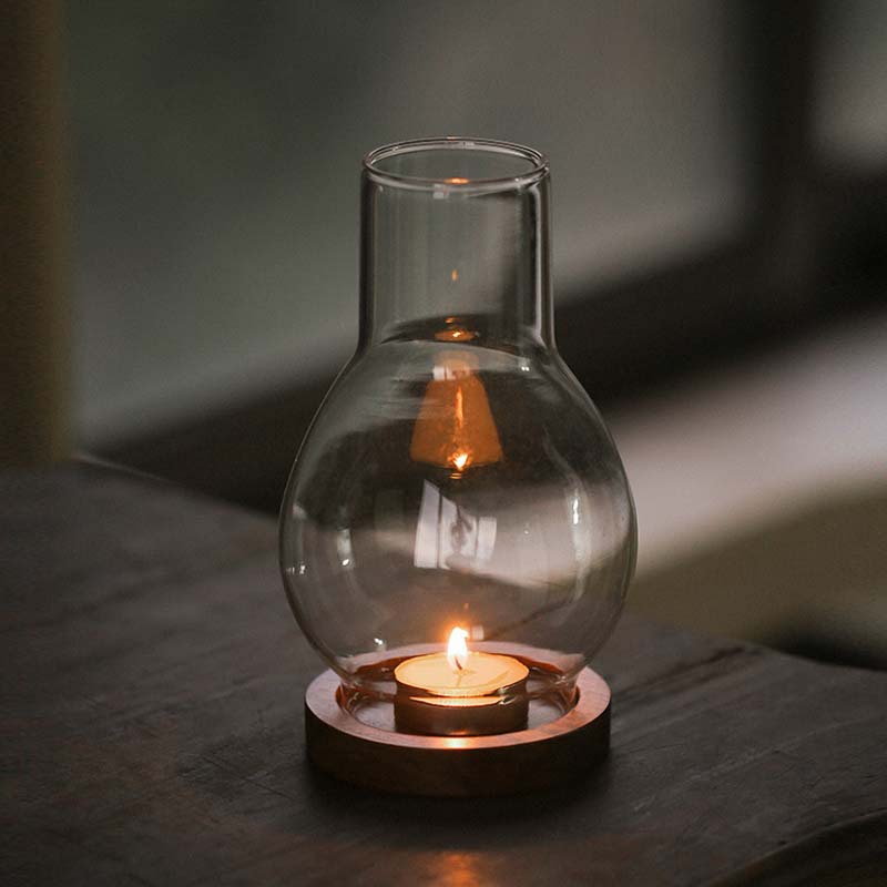 禪意復古風香薰蠟光燈茶室擺件