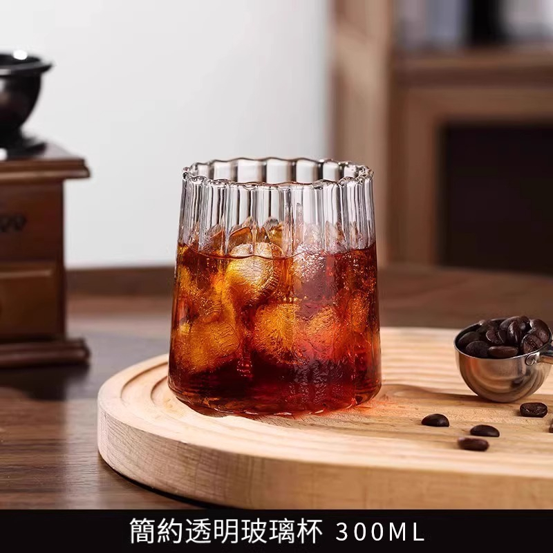 簡約咖啡玻璃杯