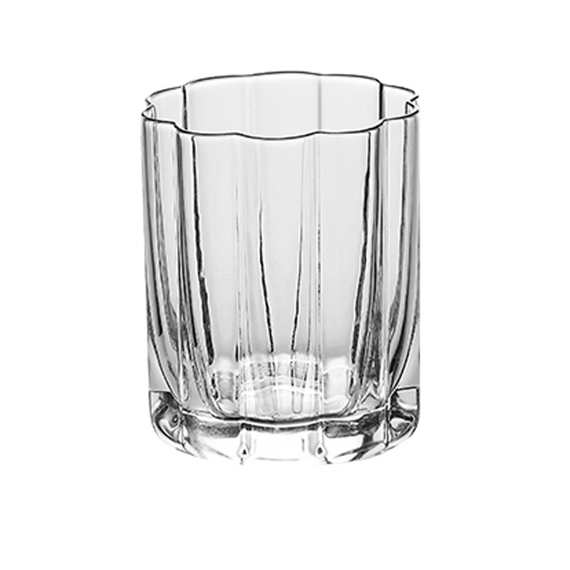 簡約復古條紋冰美式拿鐵咖啡杯