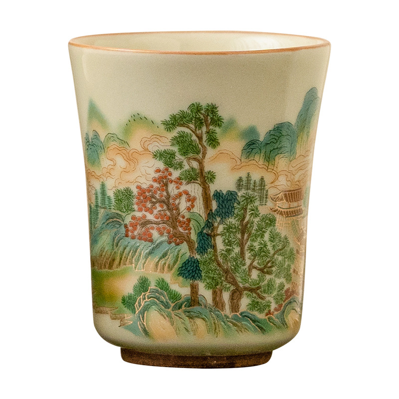 五彩山品茗杯