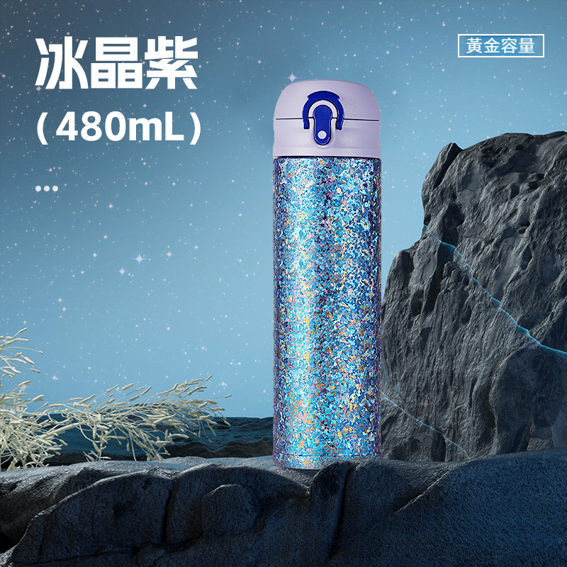 鈦杯內外純鈦彈跳保溫杯子