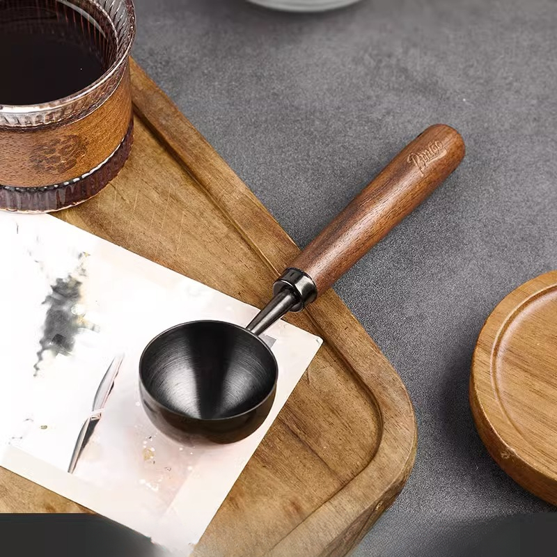 胡桃木咖啡粉量勺