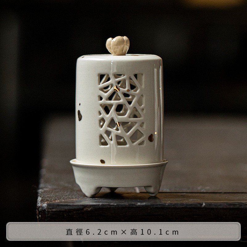 萌貓草木灰仿宋小香爐