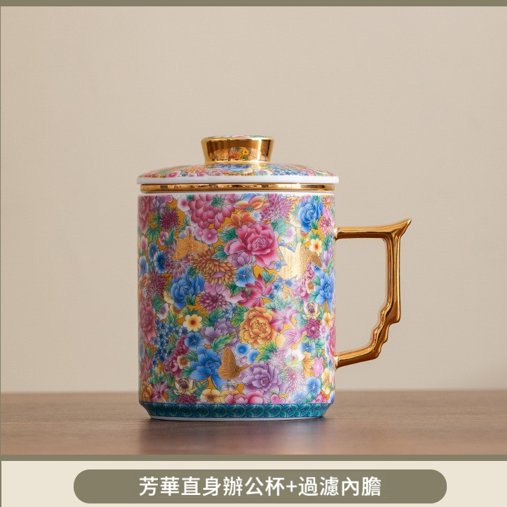 琺瑯彩陶瓷馬克杯