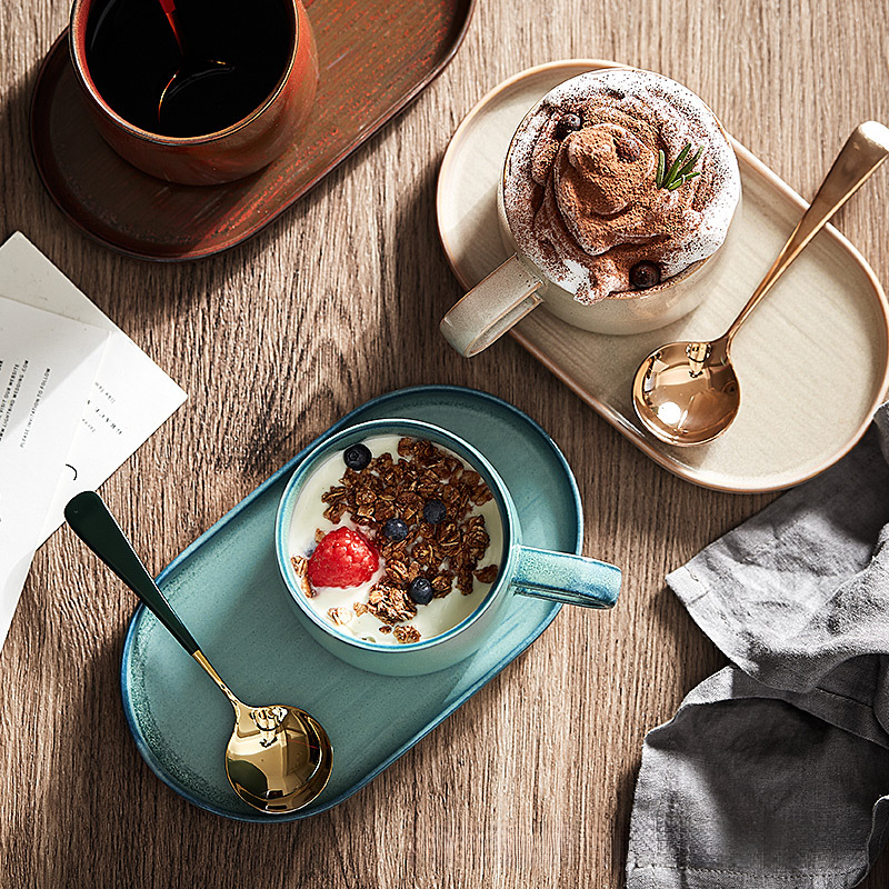 精緻早餐馬克杯水果盤