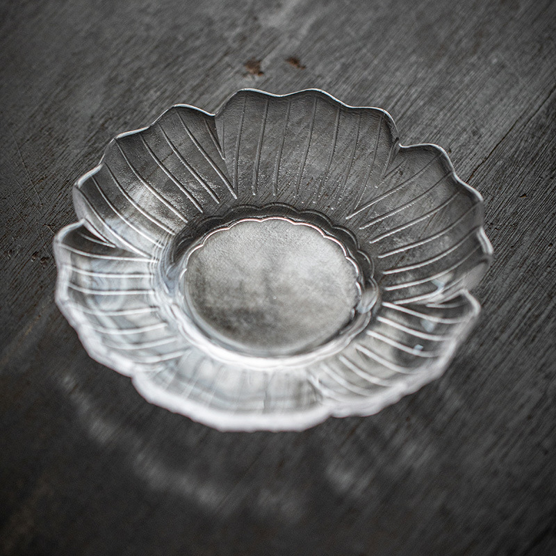 做舊銅片玻璃幹泡臺壺承