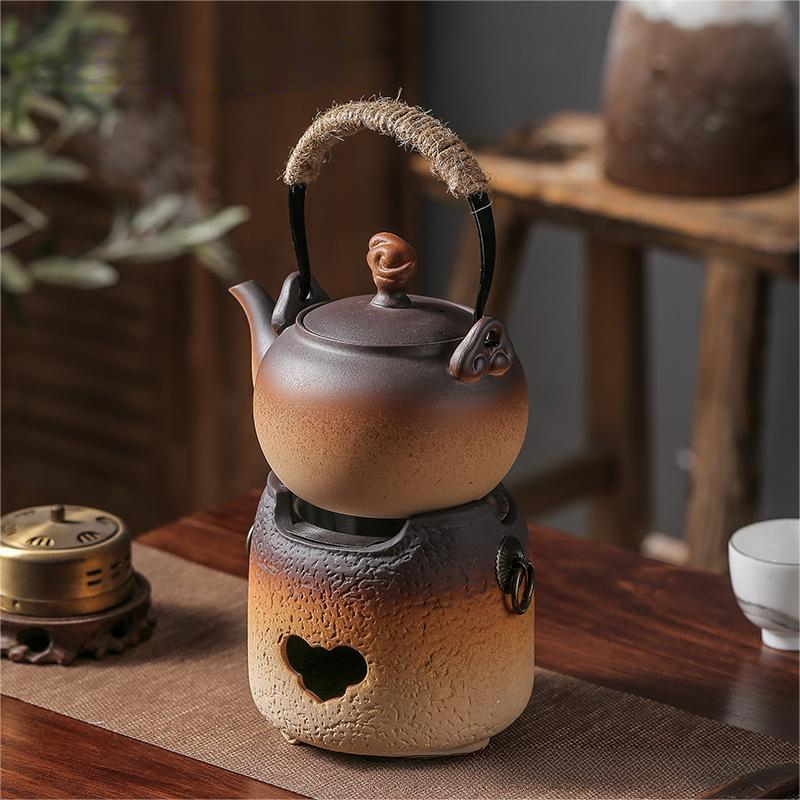 罐罐茶煮茶器炭火圍爐煮茶壺家用室內陶瓷茶具戶外烤茶碳爐子