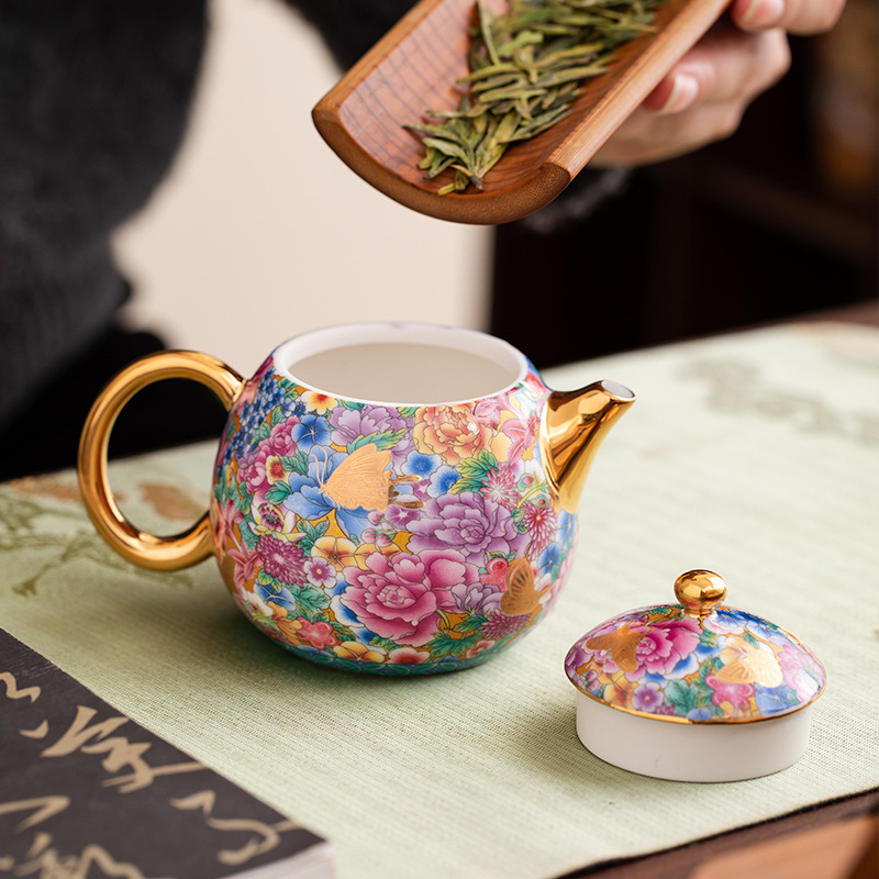 琺瑯彩芳華珠顏壺